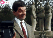 Mr Bean Selfie Selfie GIF - Mr Bean Selfie Selfie Smile GIFs