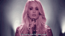Carrie Underwood Im Sorry But Im Just A Girl GIF - Carrie Underwood Im Sorry But Im Just A Girl Cry Pretty GIFs