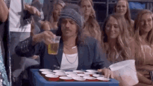Drinking Beer Cmt Music Awards GIF - Drinking Beer Cmt Music Awards Booze GIFs