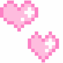 hearts pixelated