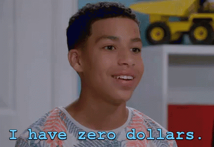 I Have Zero Dollars GIF - Zero Broke Poor GIFs
