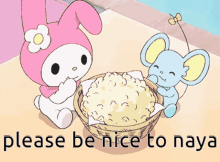 Please Be Nice To Naya My Melody GIF - Please Be Nice To Naya Naya My Melody GIFs