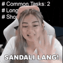 Sandali Lang Lhea Bernardino GIF - Sandali Lang Lhea Bernardino Teka Muna GIFs