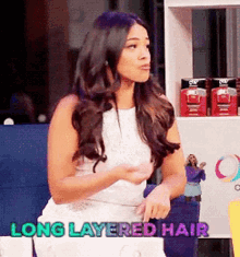 Long Layered Hair Indique Hair GIF - Long Layered Hair Layered Hair Indique Hair GIFs