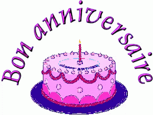 The perfect Bon Anniversaire Happy Anniversary Cake Animated GIF for your c...