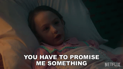 You Have To Promise Me Something Flora GIF - You Have To Promise Me Something Flora The Haunting Of Bly Manor GIFs