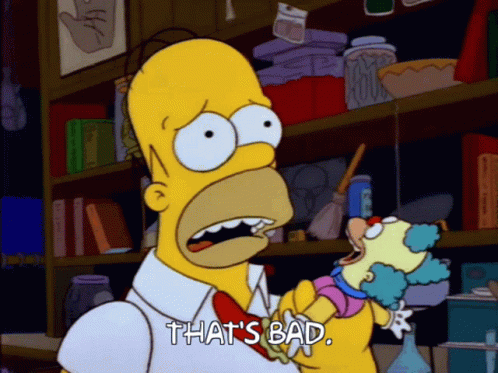 Thats Bad Homer Simpson GIF - Thats Bad Homer Simpson Homer - Discover &  Share GIFs