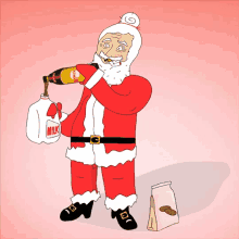 Drunk Santa Xmas Jokes GIF - Drunk Santa Xmas Jokes GIFs