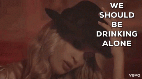 carrie underwood drinking alone
