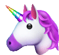 Unicorn Rainbow Horn Sticker - Unicorn Rainbow Horn Emoji Stickers