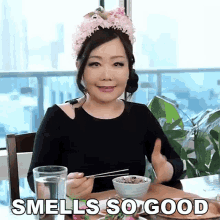Smells So Good Kim Kwang Sook GIF - Smells So Good Kim Kwang Sook Maangchi GIFs