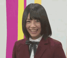 北野日奈子 アイドルグループ乃木坂46のメンバー 制服 GIF - Hianko Kitano Cute Uniform GIFs