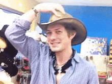 Taylor Hanson Cowboy Hat GIF - Taylor Hanson Cowboy Hat Smile GIFs