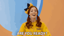 are you ready emma watkins the wiggles you guys ready were about to start