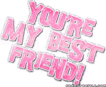 youre my best friend pink glitter youre my best friend pink glitter