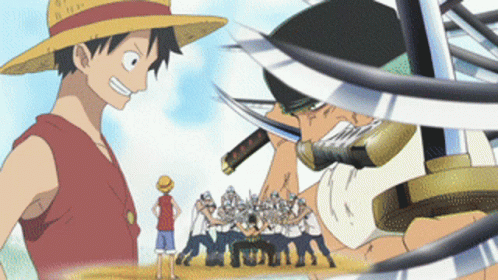 One Piece Fight Together Luffy Gif One Piece Fight Together Luffy All Characters Discover Share Gifs