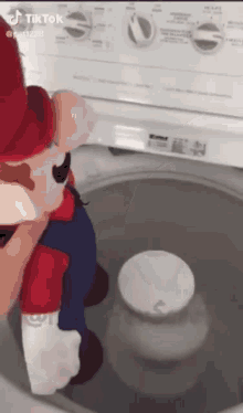 Mario Laundry GIF - Mario Laundry Machine GIFs