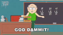 God Dammit Mrs Garrison GIF - God Dammit Mrs Garrison South Park GIFs