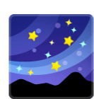 Stars Night Sticker - Stars Night Night Time Stickers