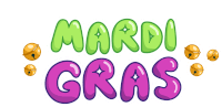 Mardi Gras Lent Sticker - Mardi Gras Lent New Orleans Stickers