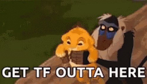 Get Out Of Here Get Tf Outta Here Gif Get Out Of Here Get Tf Outta Here Lion King Discover Share Gifs