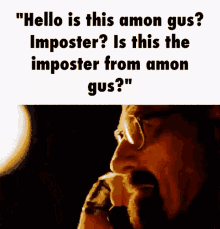 among us imposter hello is this amon gus is this the imposter from among us