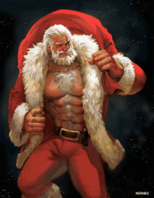 Super Santa Kick Ass Santa GIF - Super Santa Kick Ass Santa Santa Hunk GIFs