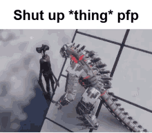 Project Kaiju Sirenhead GIF - Project Kaiju Sirenhead Shut Up Thing Pfp GIFs