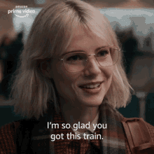 Im So Glad You Got This Train Paula GIF - Im So Glad You Got This Train Paula Lucy Boynton GIFs