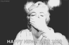 happy new year 2020 blow kiss marilyn monroe