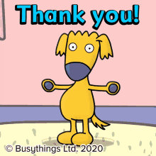Busy Things Dog GIF - Busy Things Dog Thank You GIFs