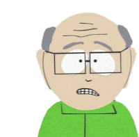 Worried Mr Garrison Sticker - Worried Mr Garrison South Park Stickers