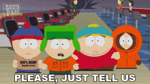 Please Just Tell Us Eric Cartman GIF - Please Just Tell Us Eric Cartman Kyle Broflovski GIFs