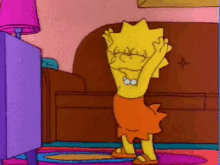 It'S The Weekend GIF - The Simpsons Lisa Simpson Dance GIFs