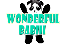 Panda Wonderful Babiii Sticker - Panda Wonderful Panda Wonderful Stickers