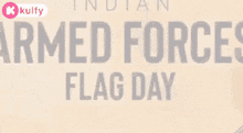 Indian Armed Force Flag Day.Gif GIF - Indian Armed Force Flag Day Text Wishes GIFs