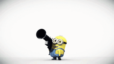 Boom Gif Minions Bazooka Discover Share Gifs