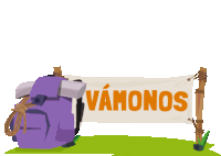 Vamonos Backpack Sticker - Vamonos Backpack Lets Go Stickers
