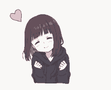 happy anime cute girl