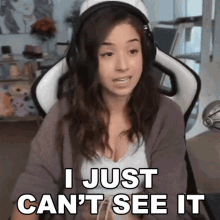 I Just Cant See It Imane Anys GIF - I Just Cant See It Imane Anys Pokimane GIFs