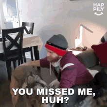 you missed me huh happily reunion dog you missed me huh happily reunion dog