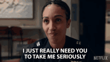 I Just Really Need You To Take Me Seriously Captain Angela Ali GIF - I Just Really Need You To Take Me Seriously Captain Angela Ali Tawny Newsome GIFs