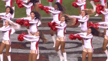dancing cheerleaders 49ers synchronized energetic