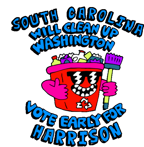 South Carolina Will Clean Up Washington Washington Dc Sticker - South Carolina Will Clean Up Washington Washington Dc Vote Early For Jamie Harrison Stickers