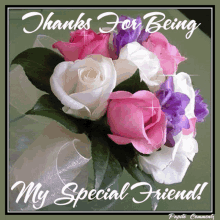 Thanks For Being My Special Friend GIF - Thanks For Being My Special Friend Rose GIFs