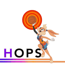 hops lola bunny space jam a new legacy basketball player shoot the ball
