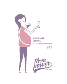mom life mom to mom mom power logo