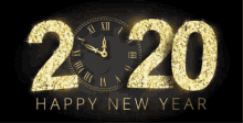 2020 Happy New Year GIF - 2020 Happy New Year Clock GIFs
