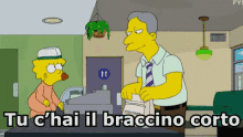 Braccino Corto Taccagno Tirchio Avaro Spilorcio Mancia Simpson GIF - Tightfisted Miser Skinflint GIFs