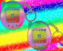 Tamagotchi Rainbow GIF - Tamagotchi Rainbow 90s GIFs